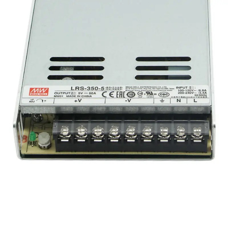 منبع تغذیه 5 ولت 60 آمپر مینول مدل LRS-350-5