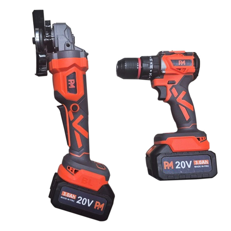 مجموعه فرز و دریل چکشی براشلس پی ام مدل DM-2in1