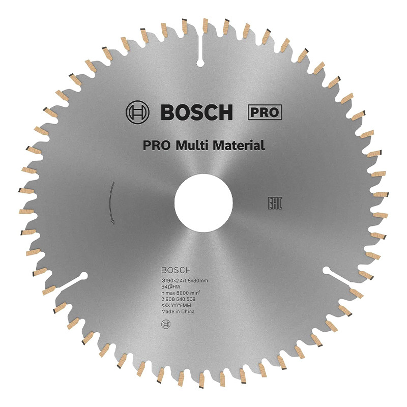 صفحه برش مولتی متریال بوش مدل فوق حرفه ای Multi Material 190 MM Pro