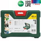 مته و سرپیچ گوشتی بوش مدل V-LIne 48 Tin مجموعه 48 عددی