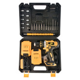 دریل پیچ گوشتی چکشی شارژی جاب مدل JB-48 VF مجموعه 29 عددی
